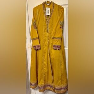 Pakistani Maria B Musturd Yellow Salwar Kameez Dupatta
